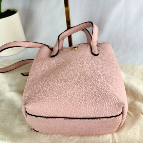 SALVATORE FERRAGAMO Baby Pink Gancini Mini Shopper Tote with dustbag - Picture 4 of 15